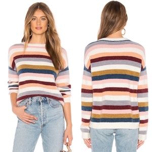 Nwot Rails Tira Rainbow Striped Sweater 